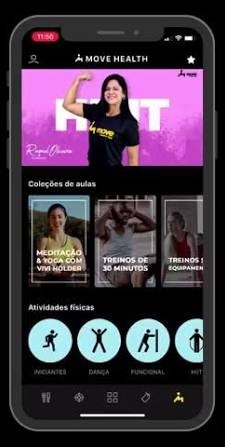 App Move Health no celular