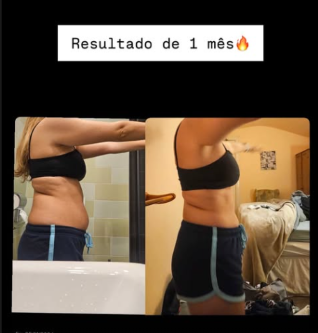 Antes e depois — resultado de 1 mês